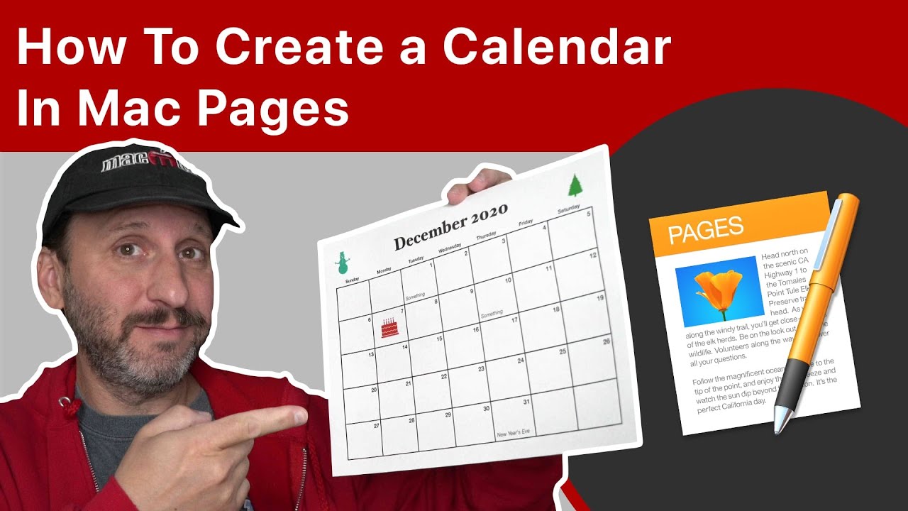 printable calendar for mac pages
