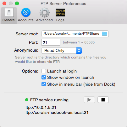 ftp for mac 10.5